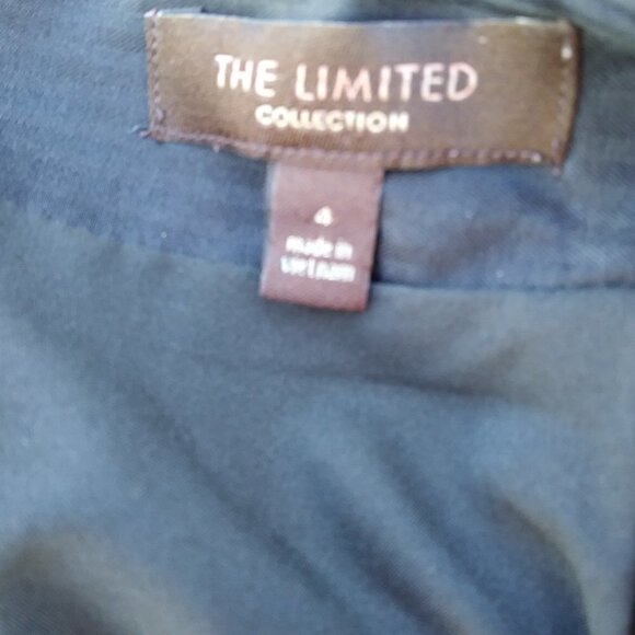 The Limited Straight Black Women's Skirt Faux Leather Sides - 4 - Picture 5 of 8